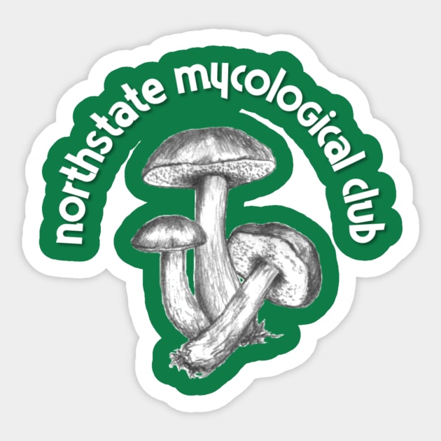 Northstate Mycological Club - light Sticker by upnorthdesigns